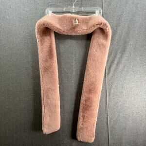 a new day Faux Fur Pink Stole Soft Scarf Women's Scarves